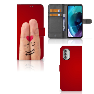 Motorola Moto G51 5G | Wallet Case | met Pasjes | Liefde - Origineel Romantisch Cadeau