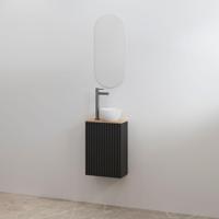 Toiletmeubelset Best-Design Mali Mat Zwart Onderkast + Halifax Meubelblad - thumbnail