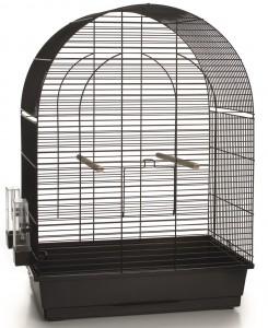 Vogelkooi metaal 54x34x75cm zwart
