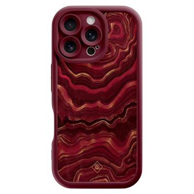 iPhone 16 Pro rode case - Agate rood iPhone 16 Pro rode case - Agate rood