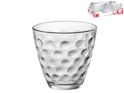 Bormioli Rocco Glazen Dots - Transparant - 250 ml - 6 stuks