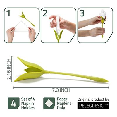 Peleg Design Bloom Servetten - set van 4 stuks Peleg Design Bloom Servetten - set van 4 stuks