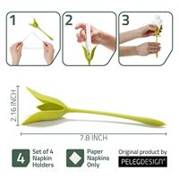 Peleg Design Bloom Servetten - set van 4 stuks - thumbnail