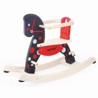 Pintoy fancy houten hobbelpaard met afneembare beugel - thumbnail