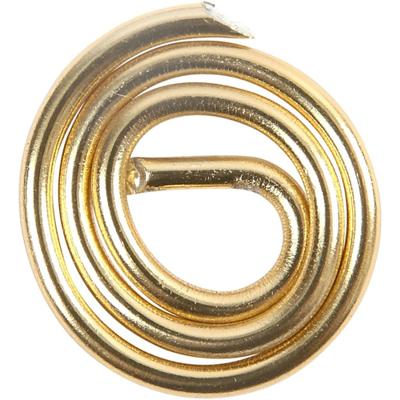 Creativ Company Alu draad, rond, dikte 2 mm, goud, 10 m/ 1 rol - thumbnail