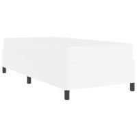 Bedframe met matras met matras Wit 90 x 190 cm Kunstleer - thumbnail