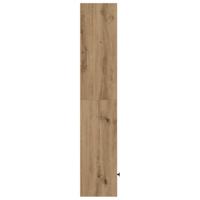 Boekenkast 31x24x127 cm bewerkt hout artisanaal eikenkleurig - thumbnail