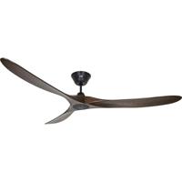 CasaFan ECO GENUINO 180 MS-NB Plafondventilator 30 W (Ø x h) 1800 mm x 290 mm Zwart (mat) Met afstandsbediening, Met wintermodus - thumbnail