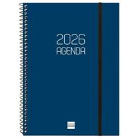 Agenda Finocam OPAQUE Blauw A5 15,5 x 21,2 cm 2026 - thumbnail