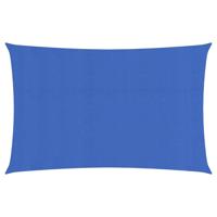 VidaXL Zonnezeil 160 g/m² rechthoekig 4x7 m hdpe blauw - thumbnail