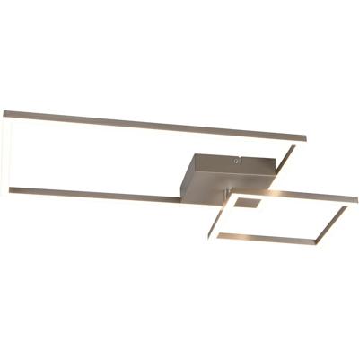 LED Plafondlamp 25W Dimbaar Warm Wit 3000K - Mat Nikkel Aluminium
