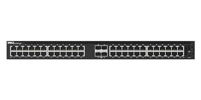 Dell EMC Networking N1148T-ON - Commutateur - Geel - 48 x 10/100/1000 + 4 x 10 Gigabit SFP+ - Flux d'air de l'avant naar arrière - Montable op rack