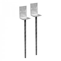 Grondanker Houten Trapbalk - 2 Stuks - thumbnail