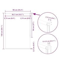 Rolgordijn 90x150 cm stofbreedte 85,7 cm verduisterend geel - thumbnail