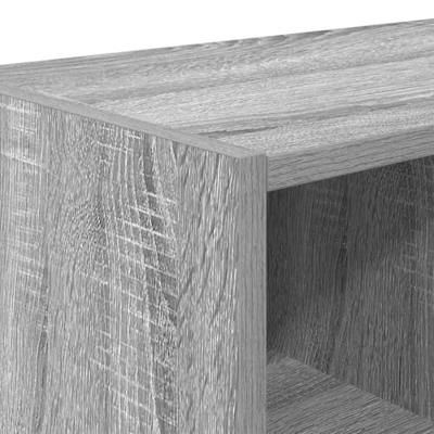 VidaXL Schoenenrekken 2 st stapelbaar 89,5x30x40 cm grijs sonoma eiken VidaXL Schoenenrekken 2 st stapelbaar 89,5x30x40 cm grijs sonoma eiken