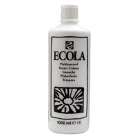 Talens Ecola plakkaatverf flacon van 1000 ml, wit - thumbnail