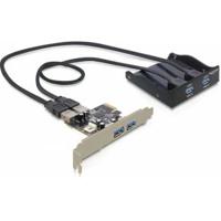 Delock 61893 2 + 2 poorten USB 3.2 Gen 1-controllerkaart - thumbnail
