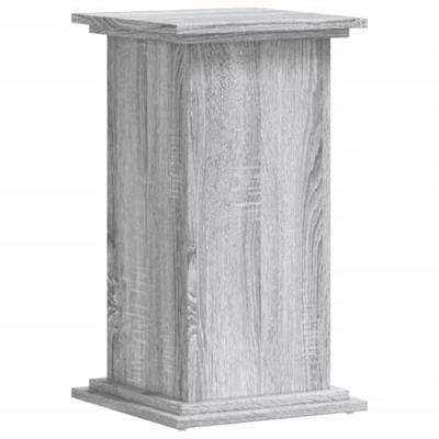 Plantenstandaard 33x33x60 cm bewerkt hout grijs sonoma eiken - thumbnail