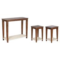 Set van 3 tafels Home ESPRIT Bruin 95 x 40 x 81 cm (3 Onderdelen) - thumbnail