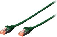 Digitus DK-1644-0025-G-10 RJ45 Netwerkkabel, patchkabel CAT 6 S/FTP 0.25 m Groen Folie afscherming, Afscherming totaal, Afgeschermd, Halogeenvrij, Simplex, - thumbnail
