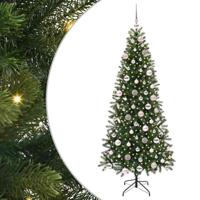 Kunstkerstboom met 300 LED met standaard Groen 180 cm PE en PVC - thumbnail