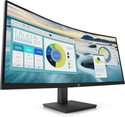 HP P34hc G4 LED-monitor Energielabel G (A - G) 86.4 cm (34 inch) 3440 x 1440 Pixel 21:9 5 ms USB-C, USB-A 3.2 Gen 1, USB-B, DisplayPort, HDMI, Audio-Line-out