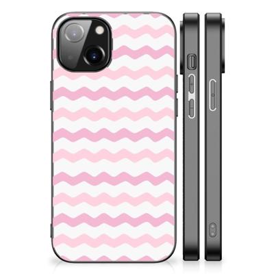 Apple iPhone 13/14 Back Case Waves Roze Apple iPhone 13/14 Back Case Waves Roze