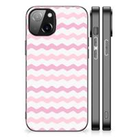 Apple iPhone 13/14 Back Case Waves Roze - thumbnail