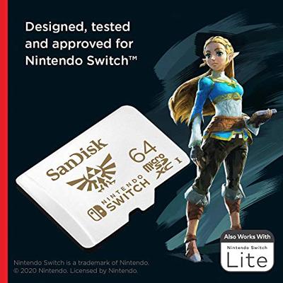 Sandisk MicroSDXC 64GB Memory Card (Legend of Zelda)