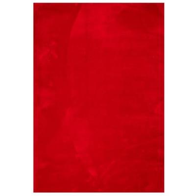 Vloerkleed laagpolig zacht en wasbaar 140x200 cm rood