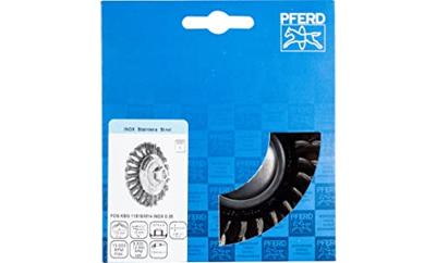 PFERD TOOLS Schijfborstel getordeerd KBG Ø 115 x 15 mm M14 Ø roestvrijstalen draad 0,35 voor haakse slijpers POS KBG 11515/M14 INOX 0,35 43315003 1 stuk(s)