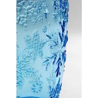 Kare Waterglas Ice Flowers Blue - thumbnail