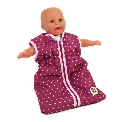 Poppen Slaapzak - Dots Brombeere Poppen Slaapzak - Dots Brombeere