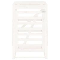 VidaXL Containerberging 84x90x128,5 cm massief grenenhout wit - thumbnail