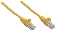 Intellinet 739870 RJ45 Netwerkkabel, patchkabel CAT 6 S/FTP 1.50 m Geel Folie afscherming, Afscherming gevlochten, Halogeenvrij 1 stuk(s) - thumbnail