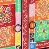 Salontafel 90x50x40 cm massief mangohout meerkleurig - thumbnail