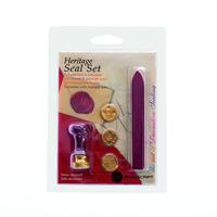 Creativ Company Zegel set, kroon, bloem, franse lelie, d 18 mm, 1 set - thumbnail