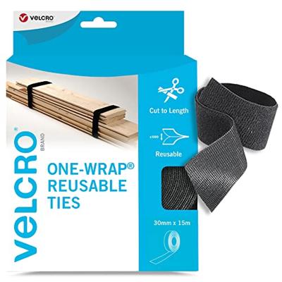 VELCRO® Klittenband Universeel Om te bundelen Haak- en lusdeel (l x b) 15 m x 3 cm Zwart 15 m