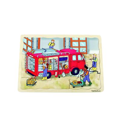 beleduc lagenpuzzel brandweer 58 stukjes