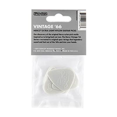 Herco HEV209P Vintage &apos;66 Extra Light plectrumset (6 stuks)