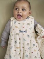 Aanpasbare slaapzak van hydrofiel katoen MINISAURUS meerkleurig - thumbnail