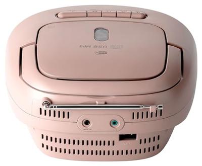 Reflexion Tragbarer Radiorecorder Radio/CD-speler DAB+, DAB, VHF (FM) AUX, CD, Cassette, USB Wit, Pink