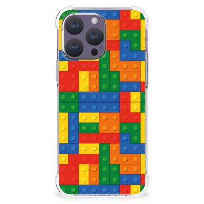 iPhone 15 Pro Max Doorzichtige Silicone Hoesje Blokken iPhone 15 Pro Max Doorzichtige Silicone Hoesje Blokken