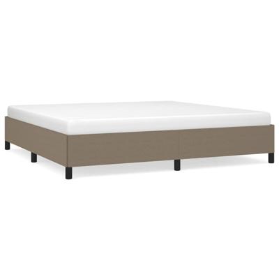 Bedframe zonder matras stof taupe 200x200 cm