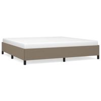 Bedframe zonder matras stof taupe 200x200 cm - thumbnail