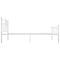 Bedframe metaal wit 90x200 cm - thumbnail