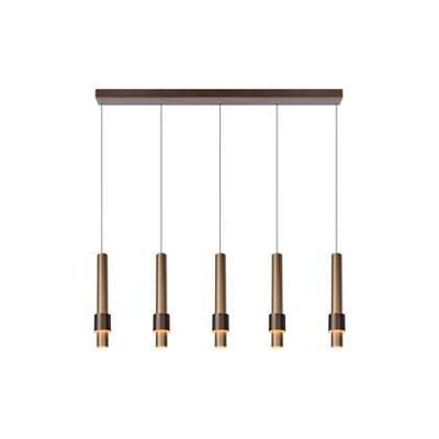 Lucide MARGARY - Hanglamp - LED Dimb. - 5x4,2W 2700K - Koffie