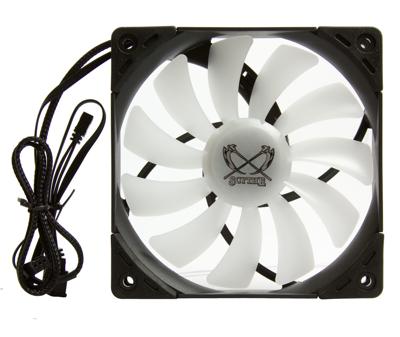 Scythe Scythe Kaze Flex RGB Lüfter, 800 U/min - 120mm PC-ventilator Zwart (b x h x d) 120 x 120 x 27 mm - thumbnail