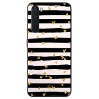 OnePlus Nord hoesje - Hart streepjes - thumbnail