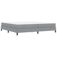 Boxspring bed Anders Lichtgrijs 200 x 200 cm Stof - thumbnail